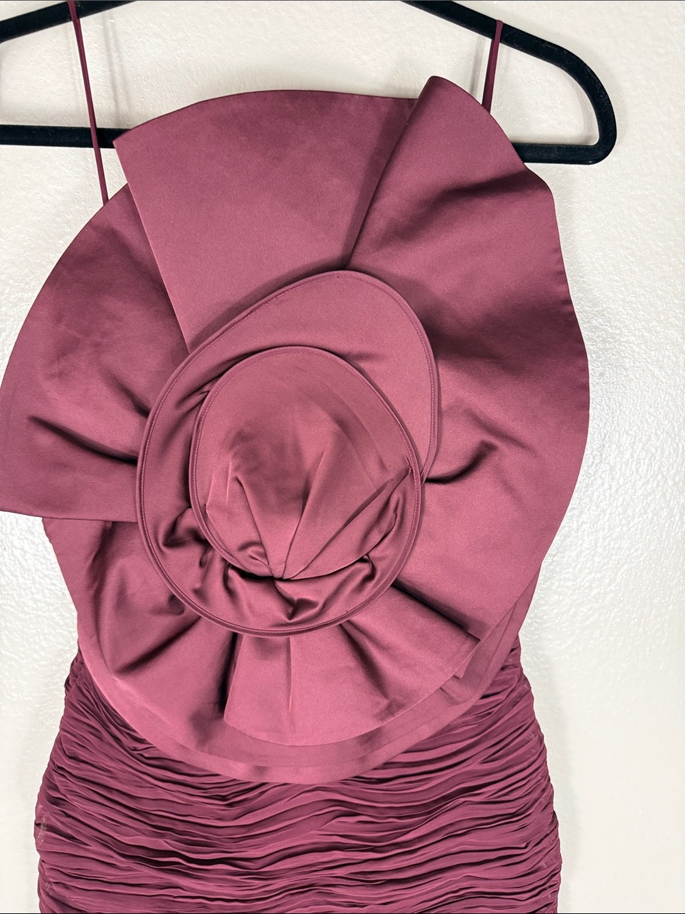 H&M x Magda Butrym ROSE-APPLIQUÉD GATHERED DRESS - Picture 6 of 9